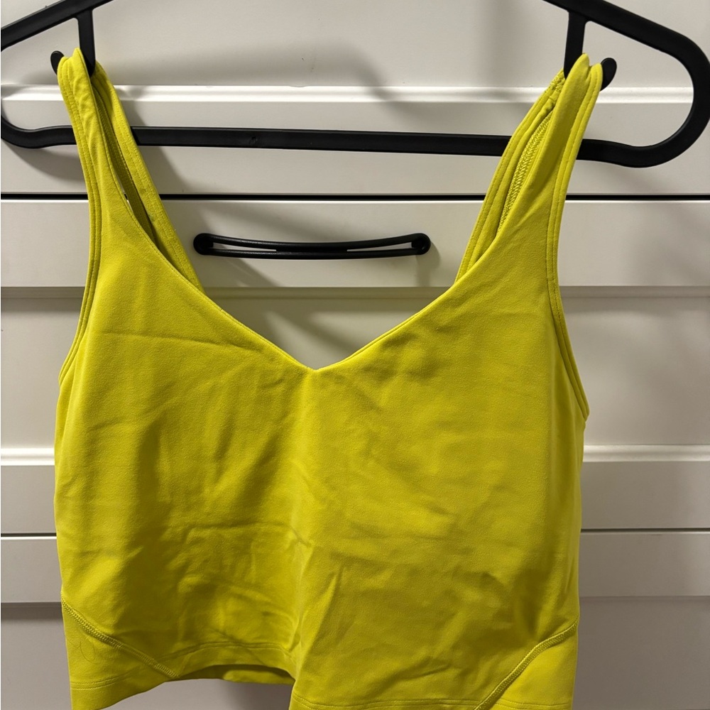 Lululemon Athletica align Yellow Crop Top